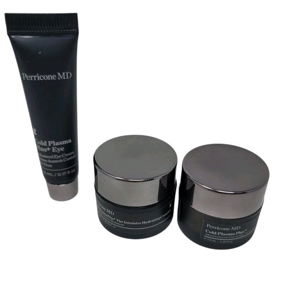 Set Of 3 Perricone MD Cold Plasma+ Neck Chest Cream Serum Eye Hydrating Complex - Picture 2 of 9